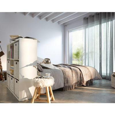 Tapis blanc imitation peau de mouton 60 x 90 cm