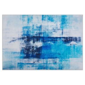 Tapis bleu 140 x 200 cm TRABZON