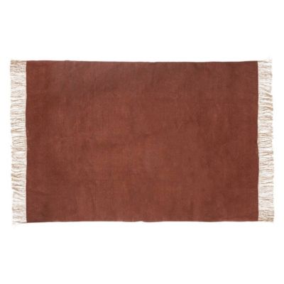 Tapis Bota - coton et jute - rose terracotta - 120x170 cm - Atmosphera