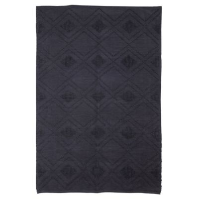 Tapis bouclette 120 x 180 cm bleu