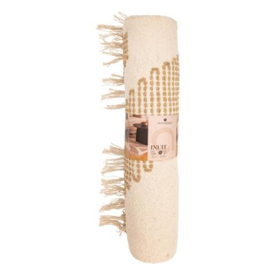 Tapis broderie Inuit dreams blanc 120x170cm - Atmosphera
