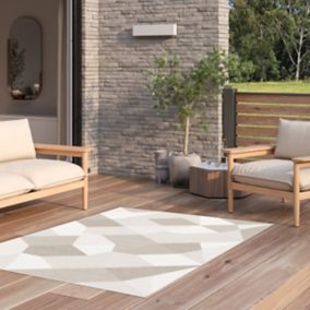 Tapis Burbridge GoodHome beige L.230 x L.160 cm