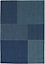 Tapis Burbridge GoodHome bleu foncé L.170 x L.120 cm