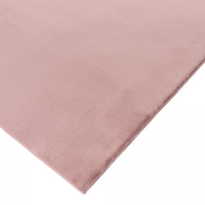 tapis chambre 120x170 tissé vieux rose rectangle motif uni SUPERSOFT