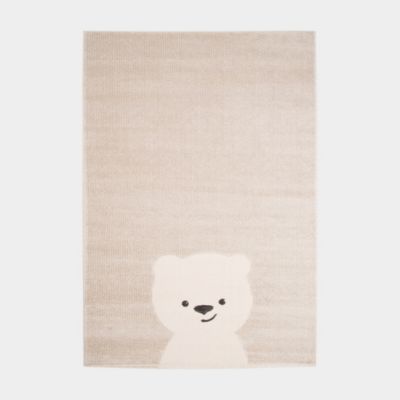 Tapis chambre d'enfant - Petit ourson - Beige - 160 x 230 cm