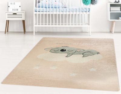 Tapis chambre enfant 100x150 cm Polyester Sweatdr Rose