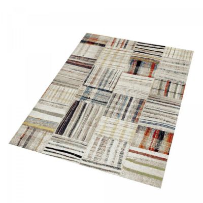 Tapis chambre tissé motif berbère MO 83, beige