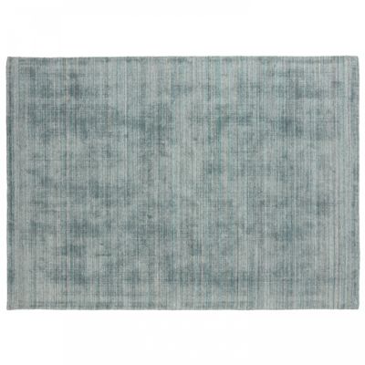 Tapis chenille rectangulaire imprimé nuancé bleu clair 160 x 230 cm  Oviala