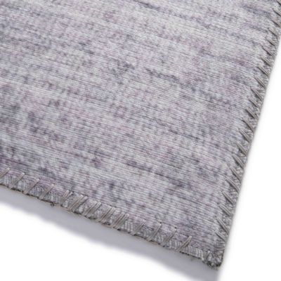 Tapis chenille rectangulaire imprimé nuancé gris clair 120 x 170 cm  Oviala