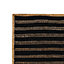 Tapis chindi à rayures noir et naturel Deco&Co L.120 x l.120 cm