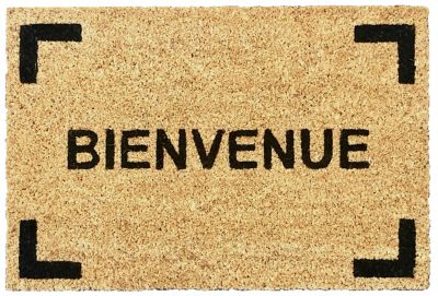 Tapis Coco écru Imprimé Bienvenue 40 X 60 Cm | Castorama