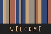 Tapis Coco welcome rayures multi-couleur L.75 x l.45cm