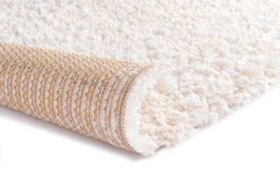 Tapis Coltrane GoodHome blanc cassé L.90 x l.60 cm