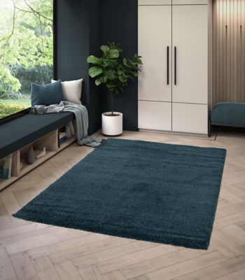 Tapis Coltrane GoodHome bleu foncé L.230 x L.160 cm