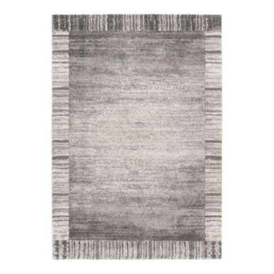 Tapis contemporain courtes mèches rectangle Minos 230x160 CM - Gris