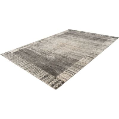 Tapis contemporain courtes mèches rectangle Minos 230x160 CM - Gris