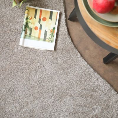 Tapis contemporain de forme organique - Influence - Grège clair - 120 x 180 cm