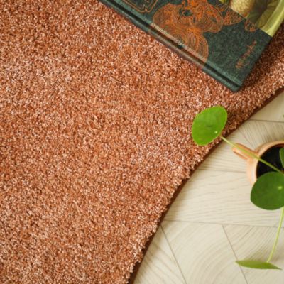 Tapis contemporain de forme organique - Influence - Rose corail - 160 x 240 cm