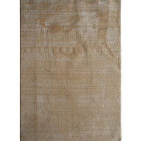 Tapis contemporain en polyester or 160x240