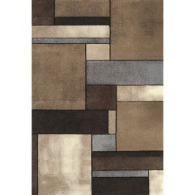 Tapis contemporain en polypropylène Orane 150x80 CM - Beige