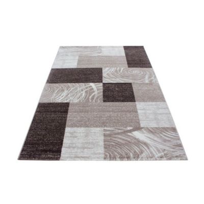 Tapis contemporain en polypropylène rectangle Ustril 300x80 CM - Marron