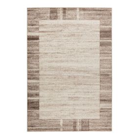 Tapis contemporain intérieur rectangle Nafa 230x160 CM - Beige