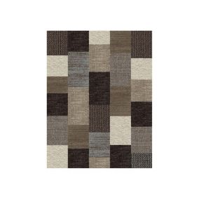 Tapis contemporain marron Mona 150x80 CM - Marron