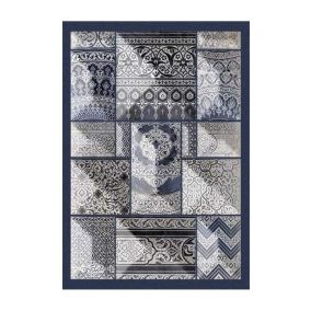 Tapis CORDOUE Bleu, Dimension: 160x230