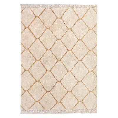 Tapis coton berbère Deko & co 120 x170 cm beige
