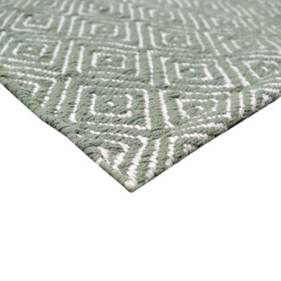 Tapis coton Diamond GoodHome 60 x 90 cm taupe