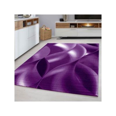 Tapis courbe moderne à courtes mèches Zilfa 150x80 CM - Lilas