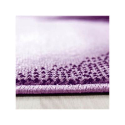 Tapis courbe moderne à courtes mèches Zilfa 150x80 CM - Lilas