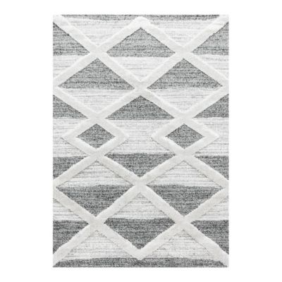 Tapis à courtes mèches scandinave Soldi 150x80 CM - Gris