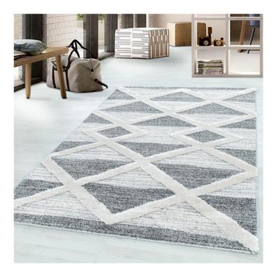 Tapis à courtes mèches scandinave Soldi 150x80 CM - Gris