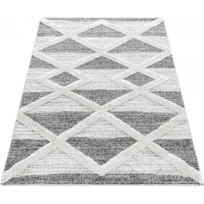 Tapis à courtes mèches scandinave Soldi 150x80 CM - Gris