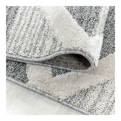 Tapis à courtes mèches scandinave Soldi 150x80 CM - Gris