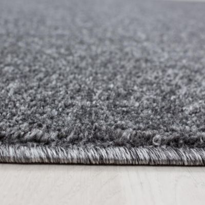 tapis cuisine 80x150 tissé gris rectangle motif uni SOULA