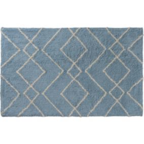 Tapis déco en coton tufté fil doré 50x80cm