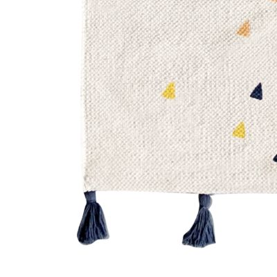 Tapis déco enfant cactus en coton tissé 50x120cm