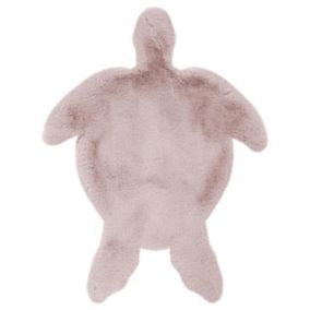 Tapis Déco Enfant "Lovely Turtle" 68x90cm Rose