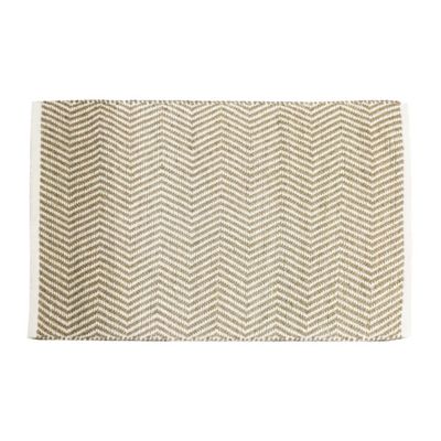 Tapis déco à franges en fibre naturelle 60x90cm