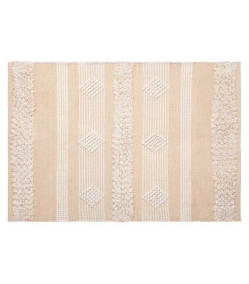 Tapis décoratif en Coton motif sable et cuivre 60 x 90 cm