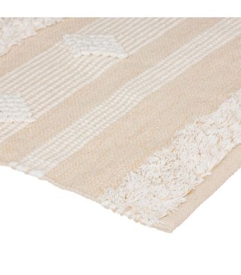 Tapis décoratif en Coton motif sable et cuivre 60 x 90 cm