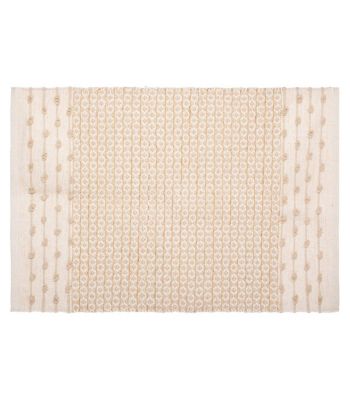 Tapis décoratif en Coton motif sable et cuivre 60 x 90 cm