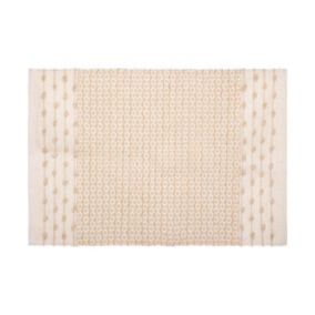 Tapis décoratif en Coton motif sable et cuivre 60 x 90 cm