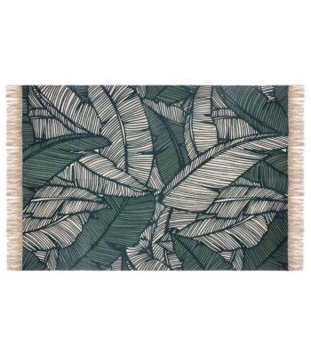 Tapis décoratif en Coton Vert Jungle 120 x 170 cm