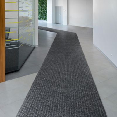 Tapis d'entrée côtelé - Gris - 1m x 17m