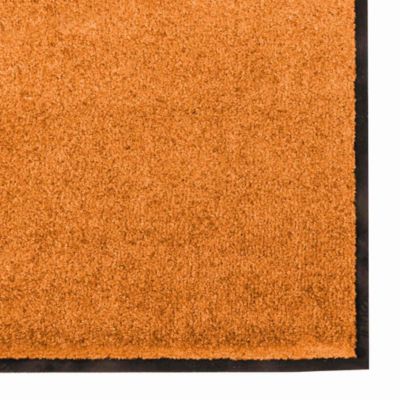 Tapis d'entrée Orange et Noir 120 x 250 cm 100% Polyamide vidaXL
