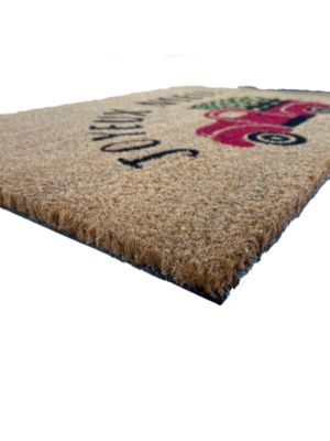 Tapis d'entrée absorbant fibres de coco " joyeux noël " L.40 x l.60 cm