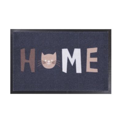 Tapis d'entrée absorbant polyamide anthracite strié L.60 x l.40 cm